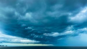 dark cloud formation in the sky